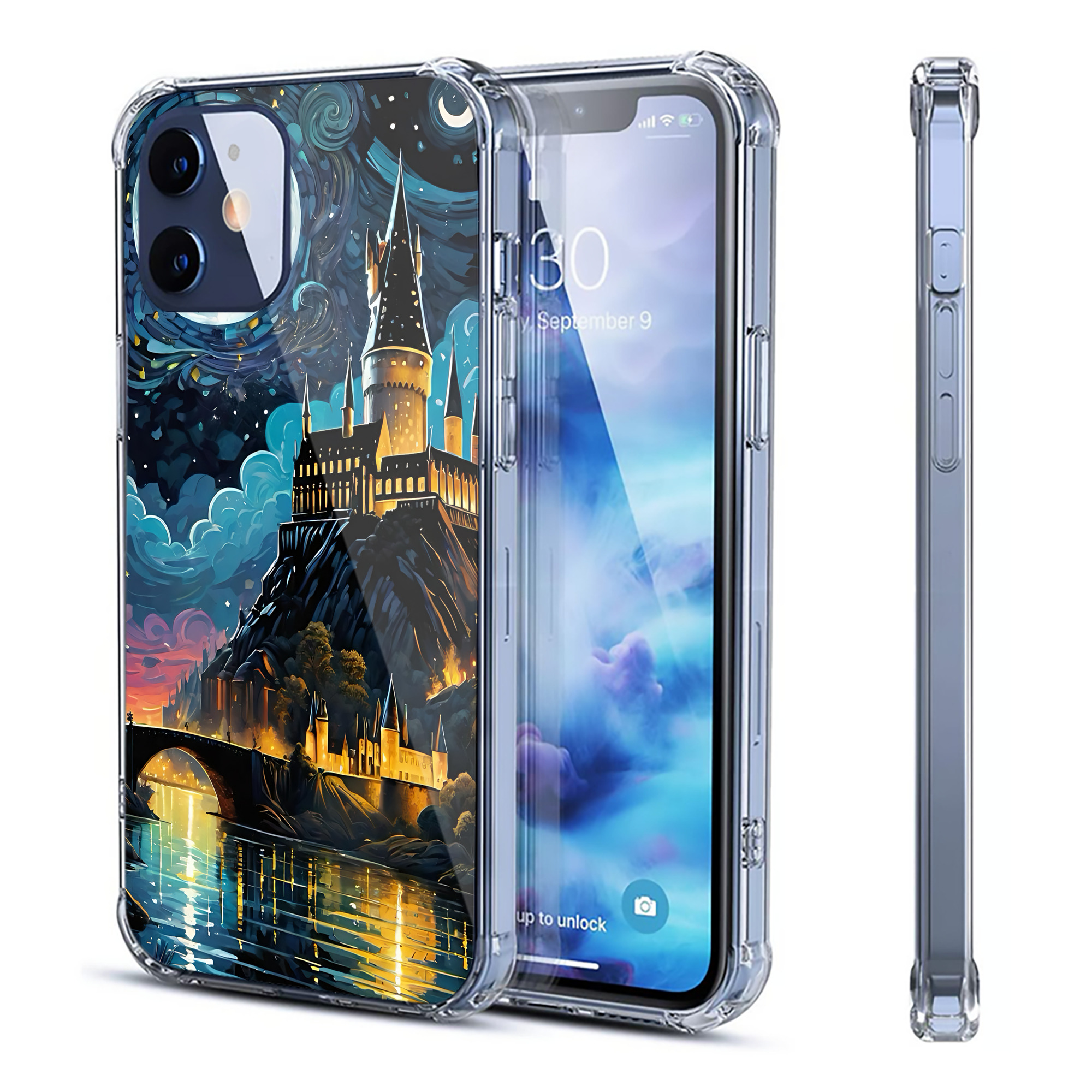 （画像用） Harry Potter ハリー・ポッターシリーズ 【iPhone 12シリーズ対応】透明スマホケース（クリアソフトケース）